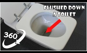 360 Video | Flushed Down A Toilet Version 6 | VR 4K