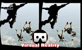 3D FREE PARACHUTE JUMP VR Videos 3D SBS Google Cardboard VR Virtual Reality VR Box